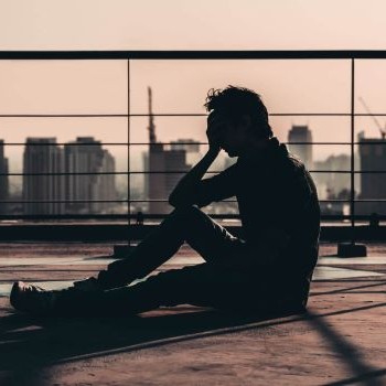 A man suffering guilt and shame
